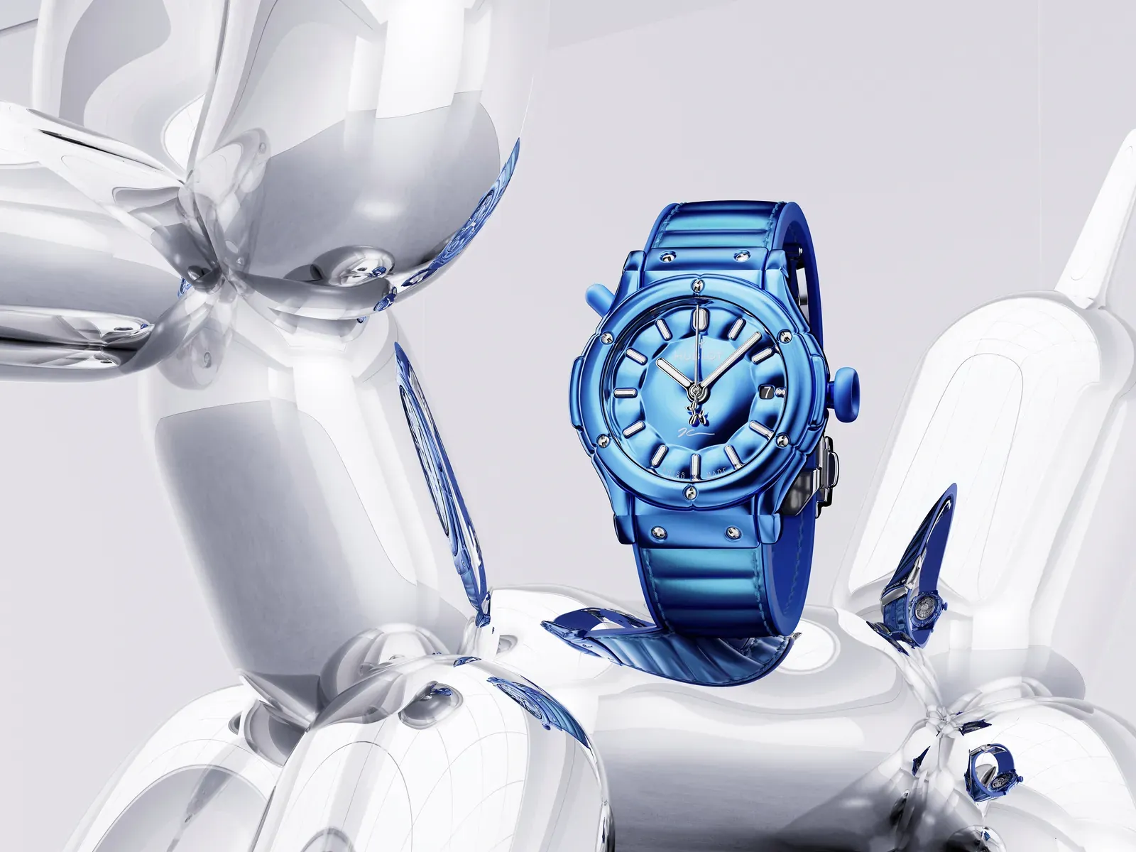 Classic Fusion Balloon Dog in Blau
